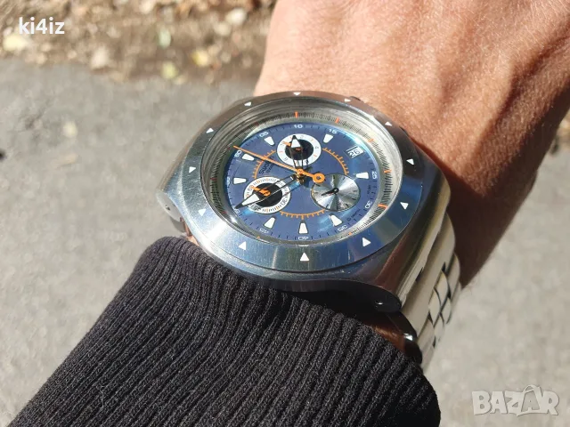 БАРТЕР! Масивен Swatch Chronograph, снимка 5 - Мъжки - 56329869