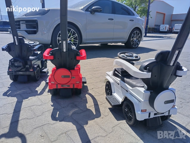 MERCEDES Кола за яздене с дръжка Mercedes-benz G350d, снимка 10 - Детски велосипеди, триколки и коли - 53849651