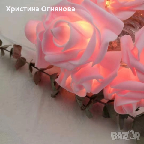 Декоративни интериорни LED лампички рози, снимка 4 - Декорация за дома - 52707542