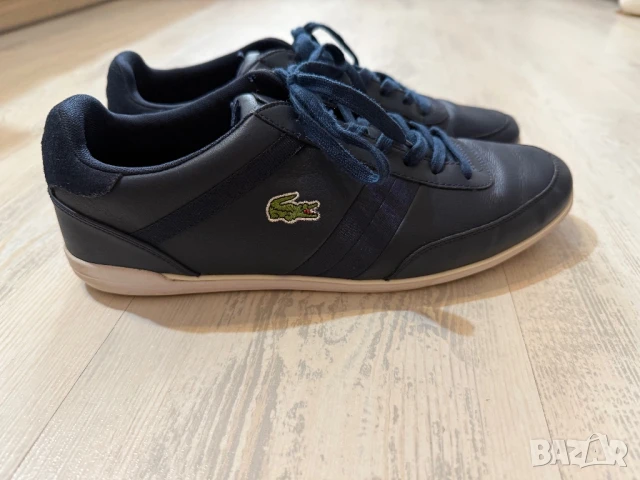 Lacoste оригинални мъжки кецове от естествена кожа, снимка 3 - Кецове - 51029309
