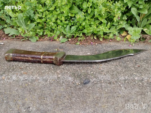 Стар нож тип Кукри, снимка 4 - Антикварни и старинни предмети - 40374421