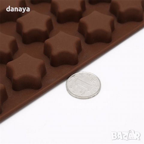 3511 Силиконова форма за бонбони и лед Звезди, снимка 4 - Форми - 39443765