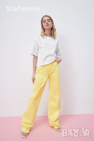 Zara-Нова блуза с перфорирана тъкан, снимка 4 - Тениски - 34257334