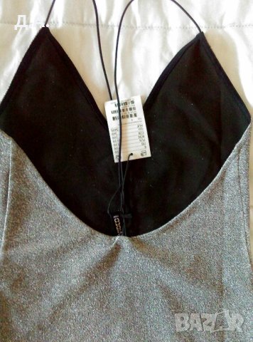 Нова сребриста рокля и чанта , снимка 9 - Рокли - 41591256