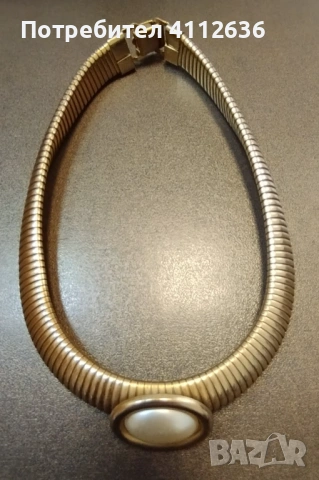 Елегантно колие в стил „Диор“ с голяма изкуствена перла
