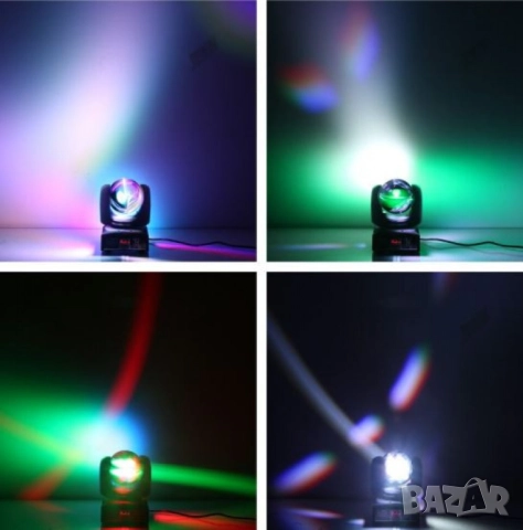 Двустранна роботизирана LED светлина (4+1)x10W RGBW – Компактна мощ за професионално сценично осветл