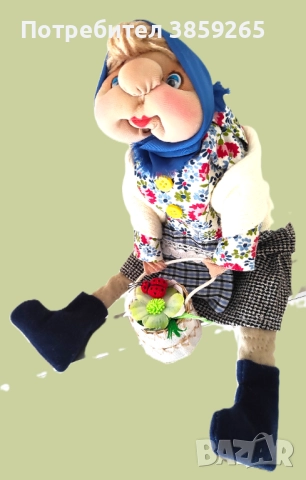 Кукла Баба Марта. Ръчна изработка., снимка 14 - Кукли - 52421044