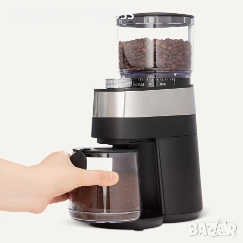 Електрическа кафемелачка Amazon Basics Burr, снимка 3 - Кафемашини - 53619114