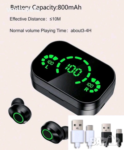 НОВИ блутут слушалки , снимка 2 - Безжични слушалки - 52817831