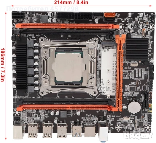 Дънна платка X99H DDR4, LGA 2011 3 дънна платка за серия Intel H81 B85, DDR4 дънна платка с двуканал, снимка 7 - Дънни платки - 52331247