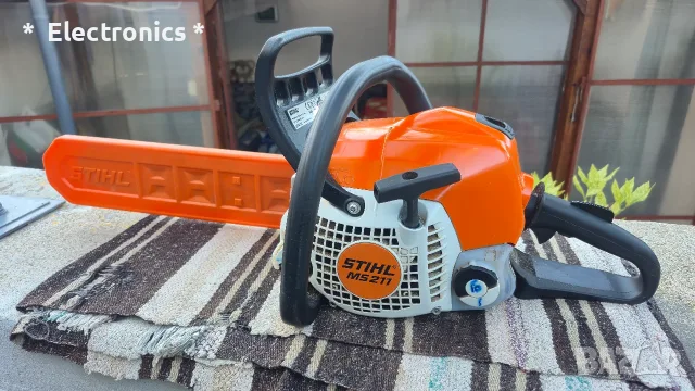 бензинова моторна резачка Stihl 211 - Като НОВА!, снимка 5 - Моторни триони/резачки - 56023625