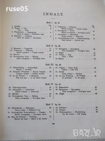 Ноти за пиано "GRIEG-Lyrische Stücke-Nr.3100a-томI"-214 стр., снимка 3 - Специализирана литература - 47538569