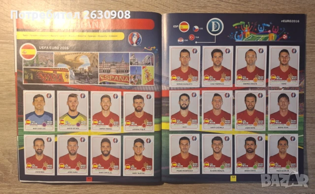 Попълнен Албум Панини Евро 2016, снимка 7 - Колекции - 50823875