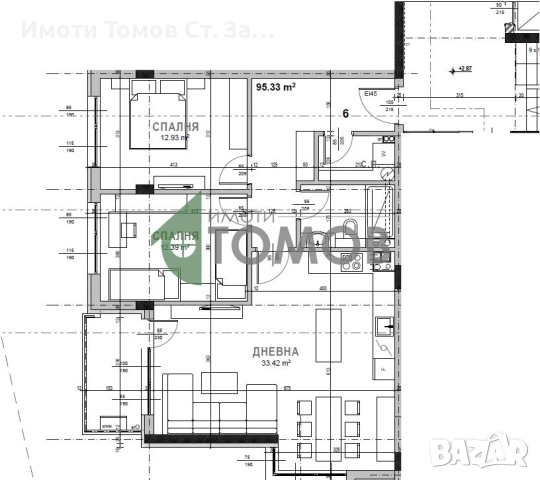 Просторен тристаен ,БЕЗ КОМИСИОННА в кв. Самара 3 , снимка 2 - Апартаменти - 52478772