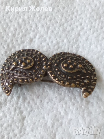 Стара брошка пафти бронзов накит 52547, снимка 8 - Антикварни и старинни предмети - 52811008