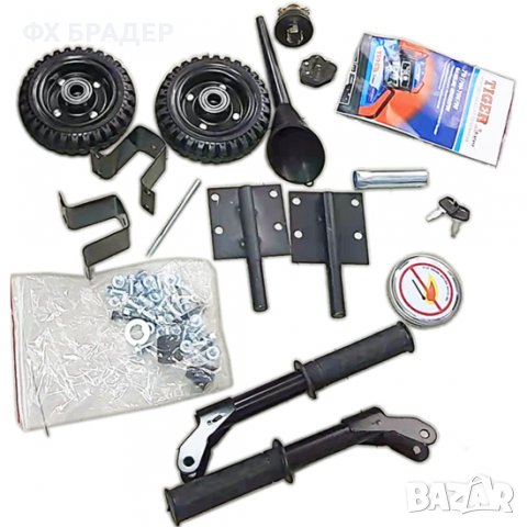 ПРОМОЦИЯ! Професионален Монофазен бензинов генератор Tiger, 2700W, 12L, ел. стартер, с колела, снимка 7 - Генератори - 39819455