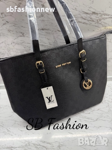 Louis Vuitton голяма черна чанта, снимка 3 - Чанти - 52488134