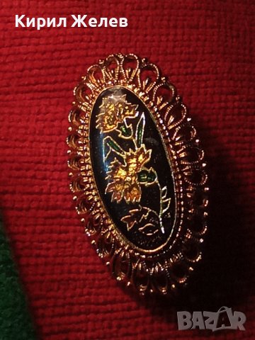 ПОЗЛАТЕНА ПРЕКРАСНА КРАСИВА ВИНТИДЖ АРТ ФЛОРАЛНА БРОШКА АЖУРНА отБЛАГОРОДНА НЕРЪЖДАЕМА СТОМАНА 32601, снимка 5 - Други - 38382969