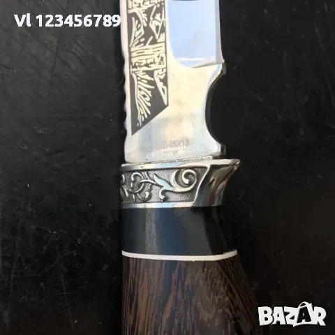 Великолепен нож ОРЕЛ - Стомана 65Х13; размер 145Х275, снимка 4 - Ножове - 52273320