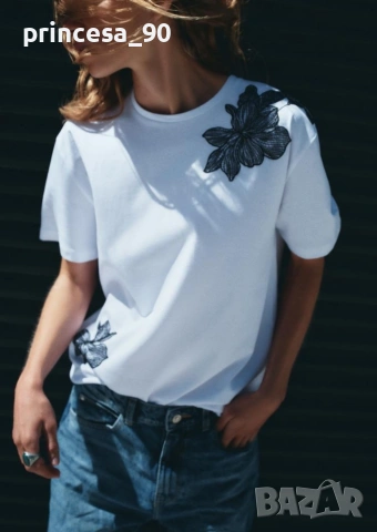Тениска Zara , снимка 4 - Тениски - 53582639