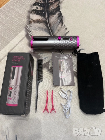 Безкабелен уред за къдрене на коса, снимка 6 - Маши за коса - 52882081