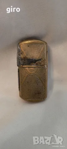 Антикварна френска Art Deco бензинова запалка с бандерол от 20-те години, снимка 7 - Други ценни предмети - 56112593