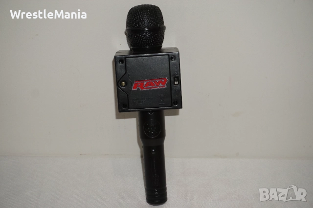Рядък Кеч Микрофон WWE Jakks Pacific Talking Wrestling Mic 2007, снимка 9 - Колекции - 51854879