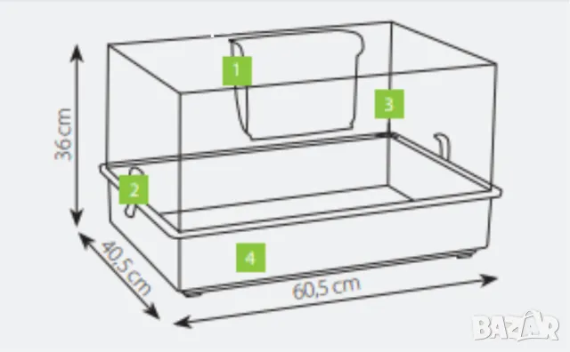 Клетка за гризач IMAC Easy 60 Italy, снимка 2 - За гризачи - 50083932