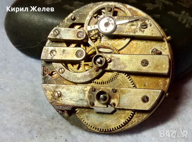 МЕХАНИЗЪМ от РЯДЪК СТАР КОЛЕКЦИОНЕРСКИ ШВЕЙЦАРСКИ ДЖОБЕН ЧАСОВНИК с РИМСКИ ЦИФЕРБЛАТ 49639, снимка 2 - Антикварни и старинни предмети - 48578737