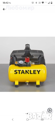 Компресор Stanley SILTEK DST 100/8/6, 1 к.с., 230 V, 2 цилиндъра, 6 л, снимка 8 - Компресори - 52776001
