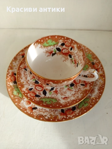 Антикварна чаша порцелан от 1874 г William Lowe от фин, костен порцелан , снимка 5 - Антикварни и старинни предмети - 52427885