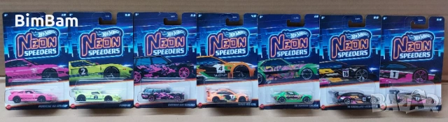 Колички Hot Wheels NEON SPEEDERS/ Хот Уилс - 7 модела / 011