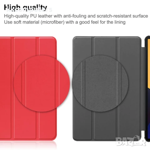 Xiaomi Pad 5 Pro 12.4 (2022) Кожен Калъф и Протектор, снимка 13 - Калъфи, кейсове - 51141095