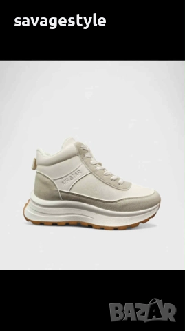 Страхотни дамски зимни боти с връзки и цип , снимка 2 - Дамски боти - 51996019