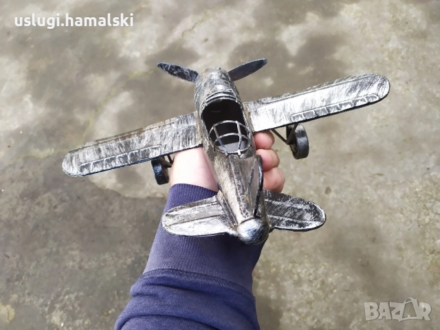 Метален макет/играчка самолет, снимка 6 - Антикварни и старинни предмети - 52546910