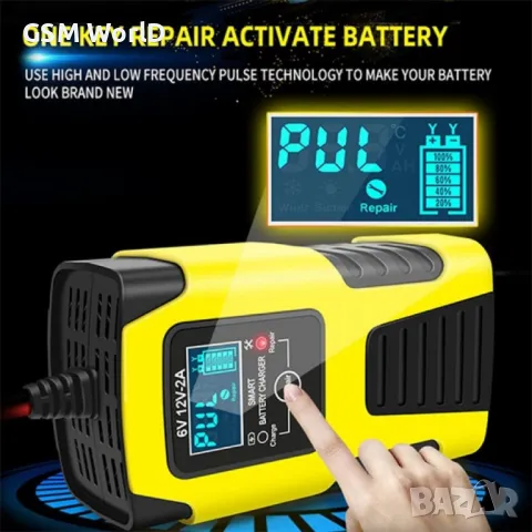 Умно зарядно устройство за акумулатор  12/6 волта, снимка 4 - Друга електроника - 49905026