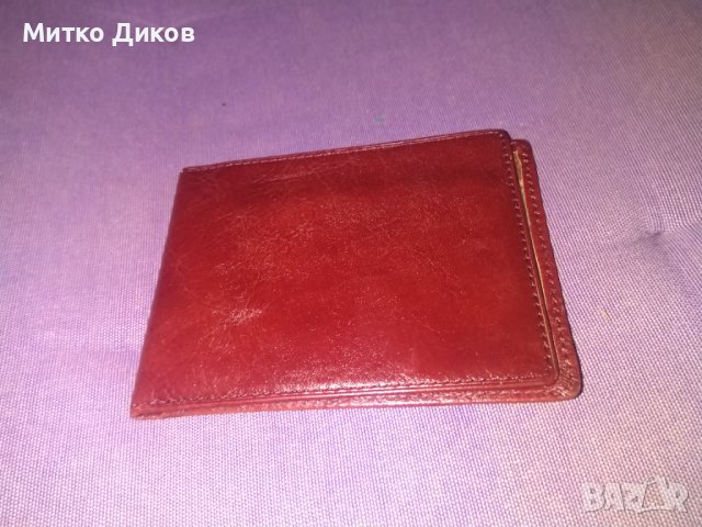 Калъвче марково на Арт за карти документи естествена кожа 108х81мм, снимка 2 - Портфейли, портмонета - 39363212