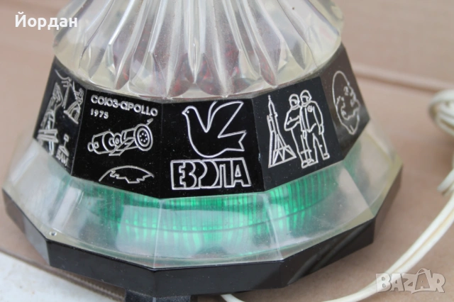 СРРР нощна лампа 1970-та година, снимка 6 - Настолни лампи - 53828851