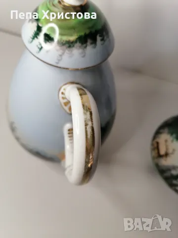 Антикварен сервиз за чай , снимка 3 - Антикварни и старинни предмети - 49020587