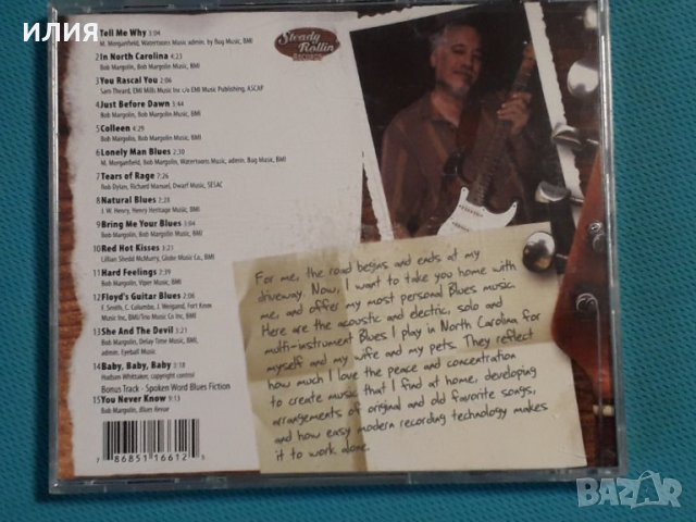 Bob Margolin – 2007 - In North Carolina(Blues), снимка 6 - CD дискове - 42710572