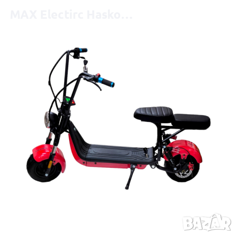 Детски електрически скутер Harley с двойна седалка 1200W - Red, снимка 6 - Мотоциклети и мототехника - 44633430