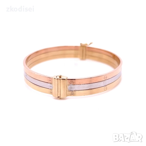 Златна дамска гривна Cartier 10,61гр. 14кр. проба:585 модел:36263-6, снимка 3 - Гривни - 52982036