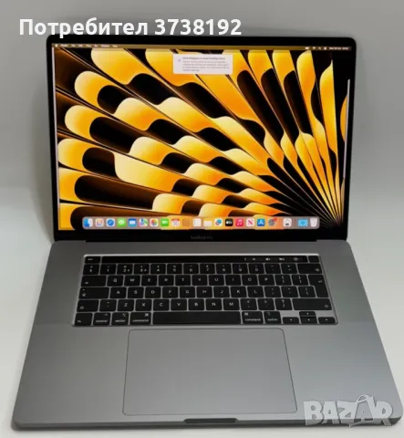 MacBook Pro 16” (2019) – i9, 32GB RAM, 512GB SSD, Radeon 5500M 4GB, снимка 1 - Лаптопи за работа - 49539409