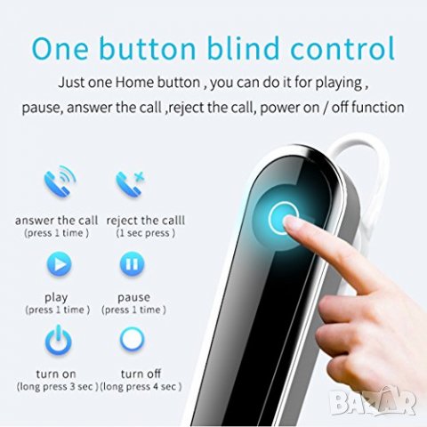 БЕЗЖИЧНА BLUETOOTH СЛУШАЛКА ZEALOT E6, снимка 4 - Слушалки, hands-free - 35770984