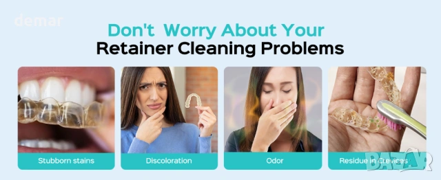 COSLUS почистващ апарат за протези, бял, снимка 7 - Други - 53795320