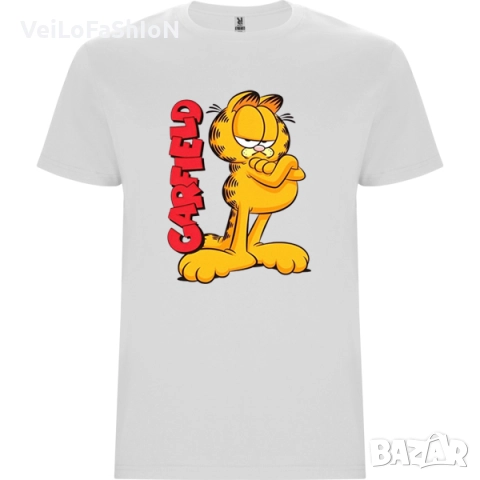 Нова мъжка тениска с Гарфилд, снимка 2 - Тениски - 46769370