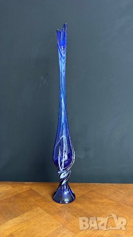 Висока ваза от стъкло Murano