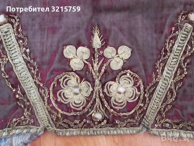 Старо елече за носия -златна сърма, снимка 6 - Антикварни и старинни предмети - 49827893