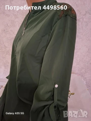 Зелена Риза/Туника с дантела, снимка 7 - Ризи - 51254058