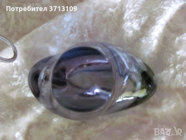 Кристален масивен пепелник, бохемия, снимка 5 - Декорация за дома - 51127855